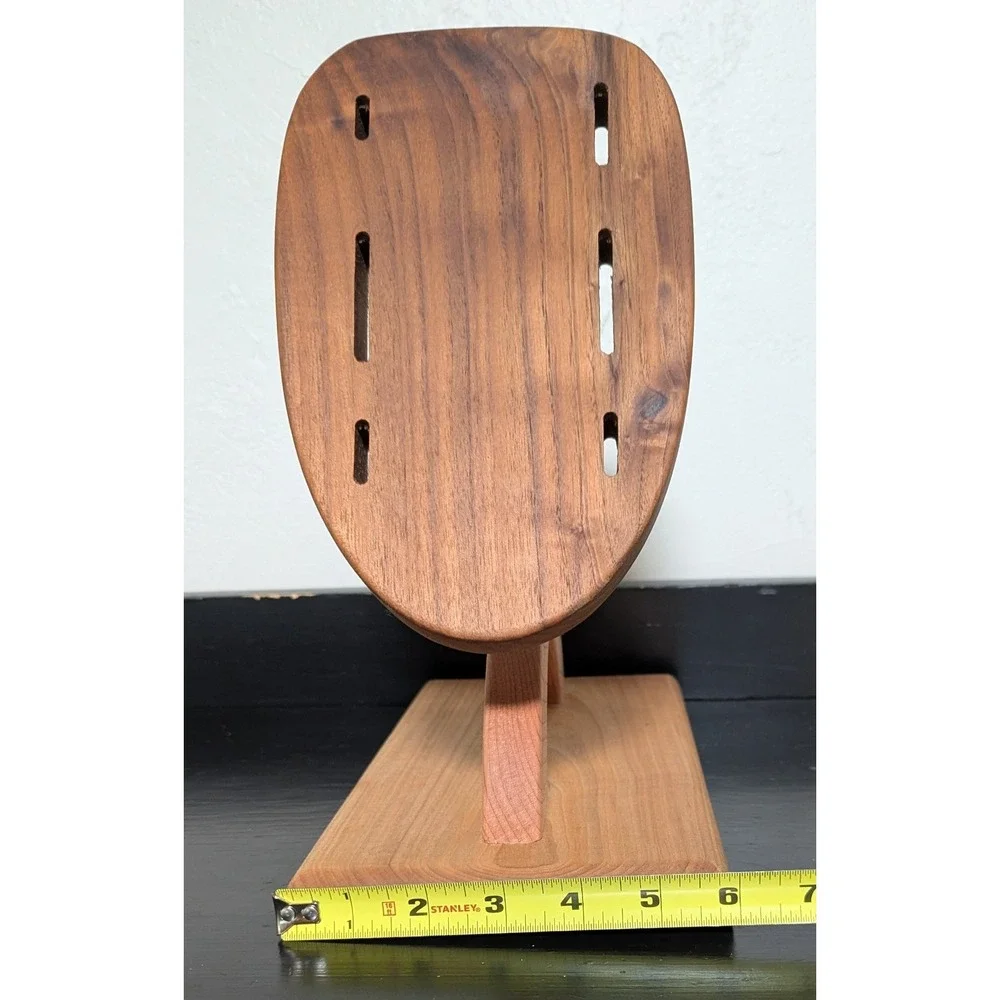 Missing Digit‎ Wood Shop Natural Wood Spartan Warrior Knife Block